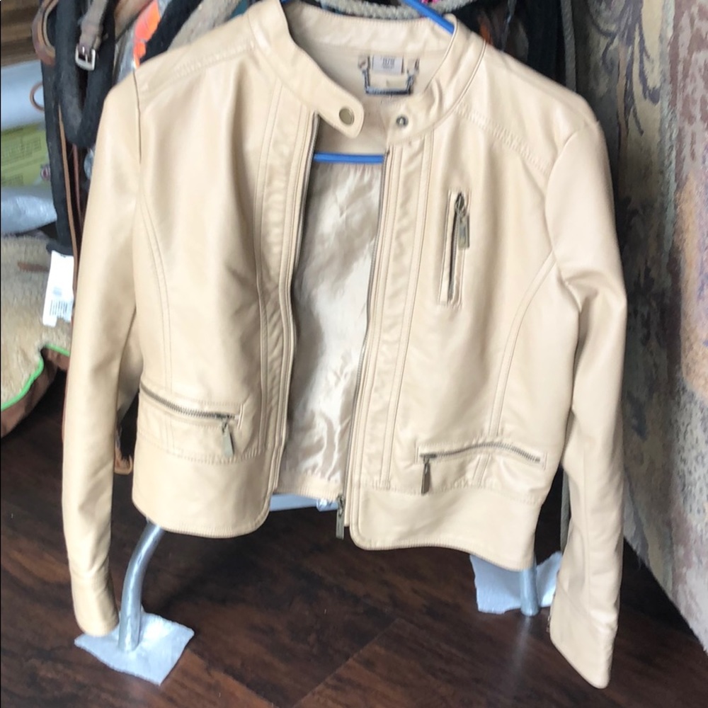 Faux leather jacket